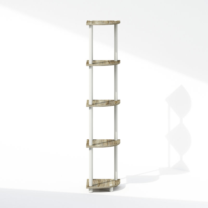 Shamblin Corner Bookcase, Sonoma Oak/White