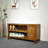 Yumu Shoe Changing Stool 6 Pair Solid Wood Shoe Storage Bench