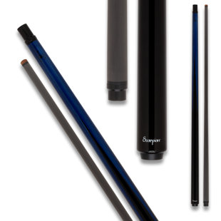 Scorpion SCO122 Carbon Fiber Sneaky-Pete Pool Cue - Blue w/ Black Points