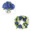 Couronne de printemps 24 po et centre de table avec hortensias Real Touch