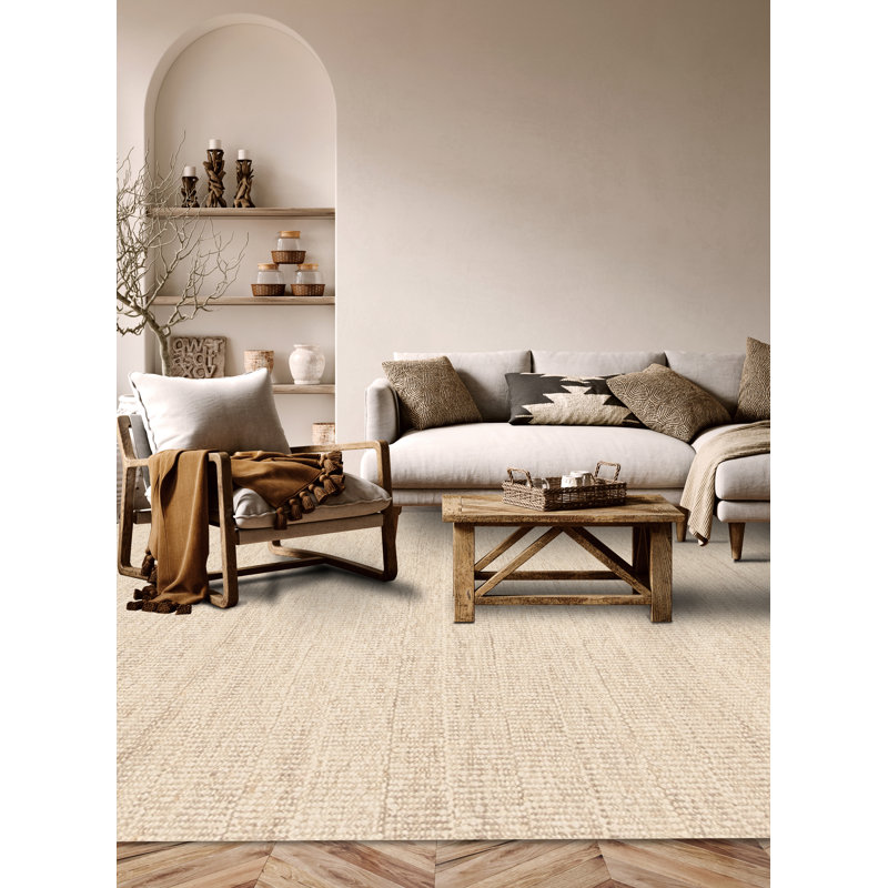Santa Fe Flatweave Wool Area Rug, Rectangle 4' x 6'