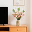 Vase floral en céramique texturée avec glacis doux pour la décoration de la table et des tablettes