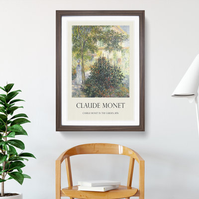 Camille in the Garden at Argenteuil by Claude Monet - Picture Frame Art Prints