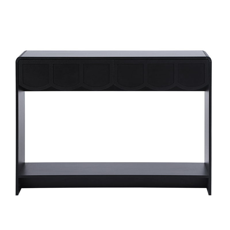 Console Table, Black, 31.5" H x 43.31" W x 11.81" D