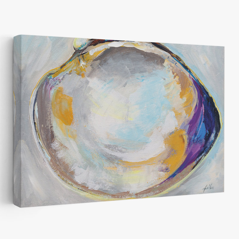 Art bleu et côtier ouvert Quahog II, H 16 po x l 24 po
