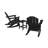 Laguna Rocking Outdoor Adirondack Chair With Table-1121497947
