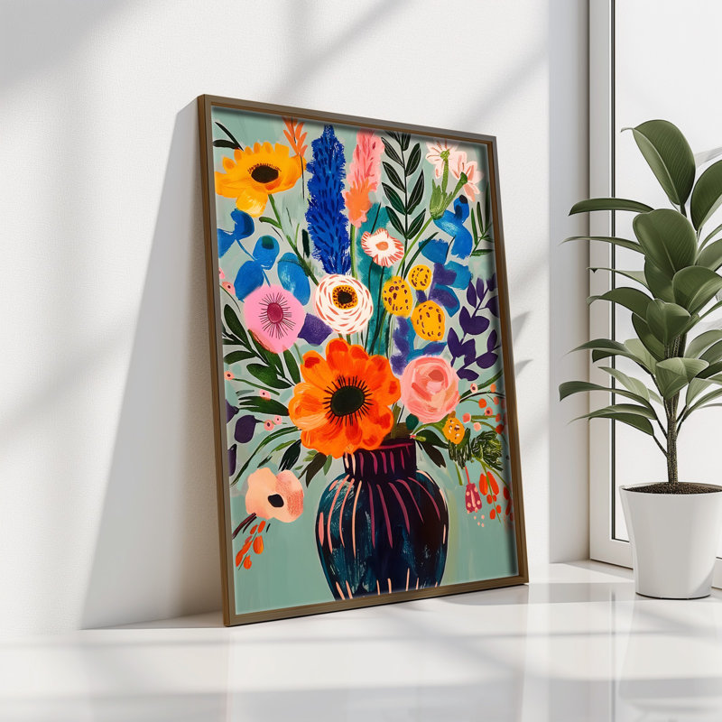 Élégante peinture décorative en panneau de fibres à densité moyenne, 13,8 x 18,5 x 0,1 pouces | 100% panneau de fibres à densité moyenne avec épaisseur de 3 mm, cadre 100% bois de pin | Œuvre d'art imprimée aux UV pour une décoration élégante, parfaite pour le salon ou le bureau