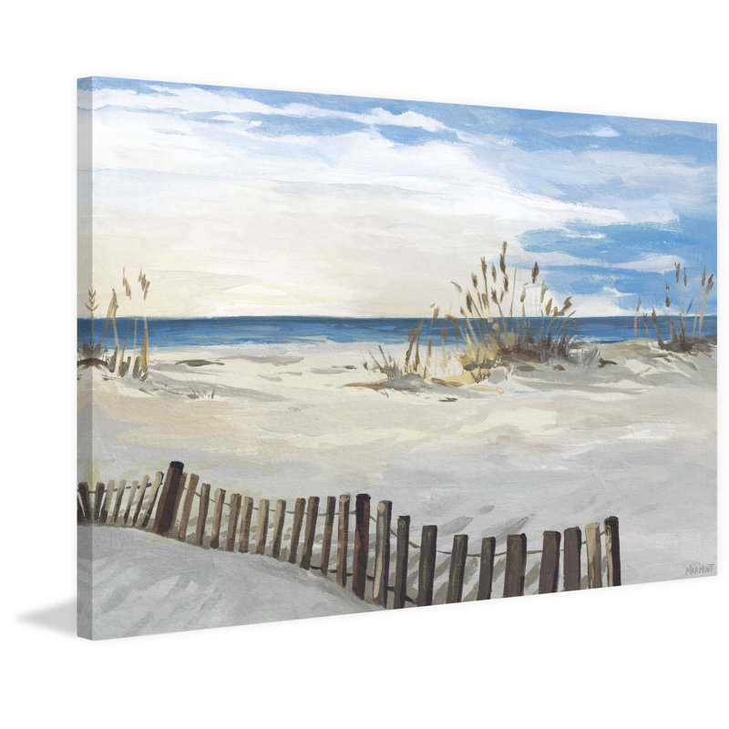 Buried Fences par Marmont Hill - peinture sur toile tendue, H 40 po x l 60 po x P 1,5 po