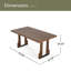 Table de salle à manger 63 "-1124383624
