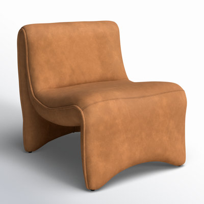Tilman Genuine Leather Slipper Chair