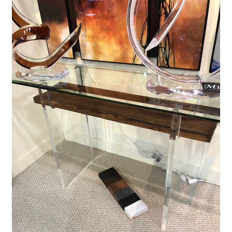 Fiorelita 80'' W Glass Console Table