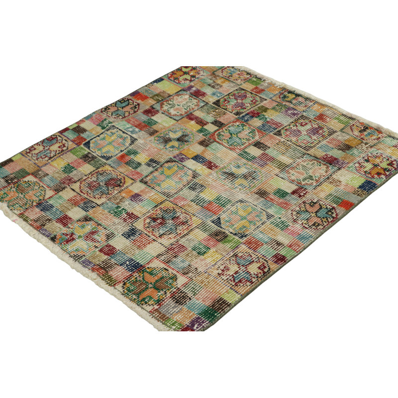 One-of-a-Kind 2'3x2'4 Hand Knotted Area Rug