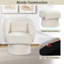Fauteuil d'appoint pivotant avec dossier incurvé et coussin lombaire amovible à 360 degrés-1950287092-1950287093