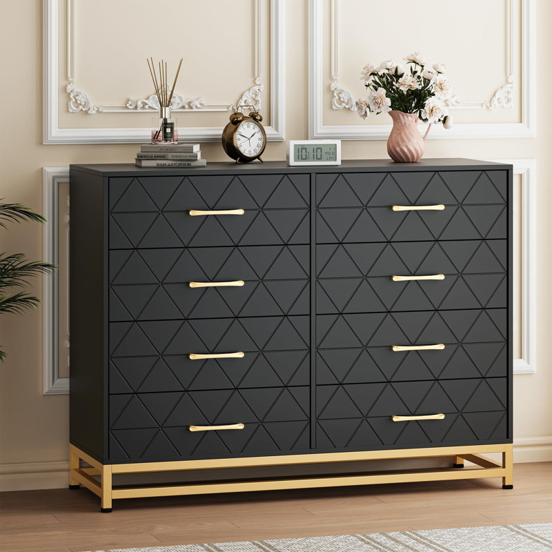 Mangu 15.8'' W 8 - Drawer Dresser, Gray
