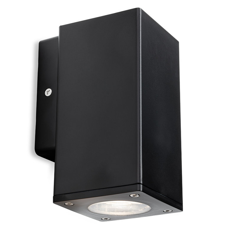Black 14.8cm H Outdoor Armed Sconce