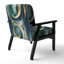 Fauteuil d'appoint rembourré Glam Mettalic II-724267076