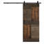 Porte de grange coulissante en bois de pin naturel 84 po H S Series avec quincaillerie d'installation-86863030-86863031
