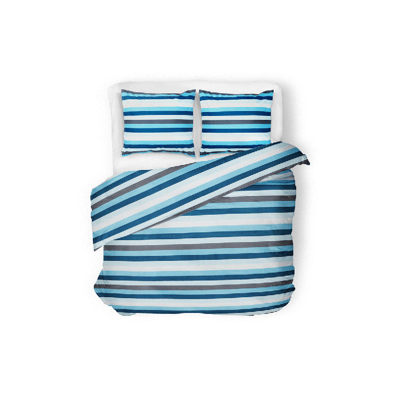 Violi Striped Duvet Cover Set with Pillowcases, 160 x 200 cm - 2 Pillowcases (70 x 80 cm)