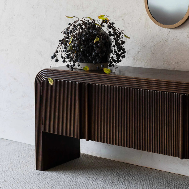 Console Retro, H 31,5 po x l 62,99 po x P 15,75 po