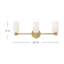 Luminaire de salle de bain 3 lumières-402256750