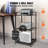 40.2'' H x 20.5'' W Printer Stand with Wheels