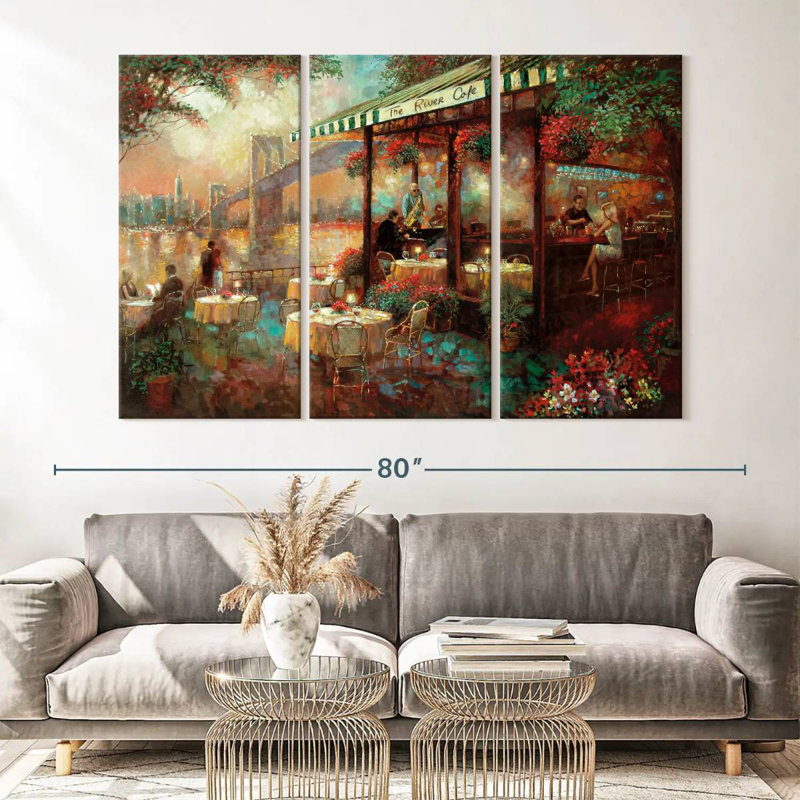 Yarlin The River Cafe, 42" H x 65" W
