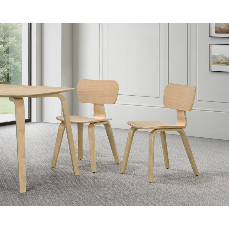 Nova Solid Wood Dining Chair Side Chair (Set of 2), Oak