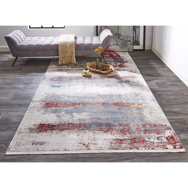 Whitten Abstract Indoor Rug, Rectangle 4'10" x 7'10"