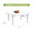 Heavy Duty 6ft 71 inch Foldable Banquet Wedding Dinning Plastic Folding Round Table For Event Party
