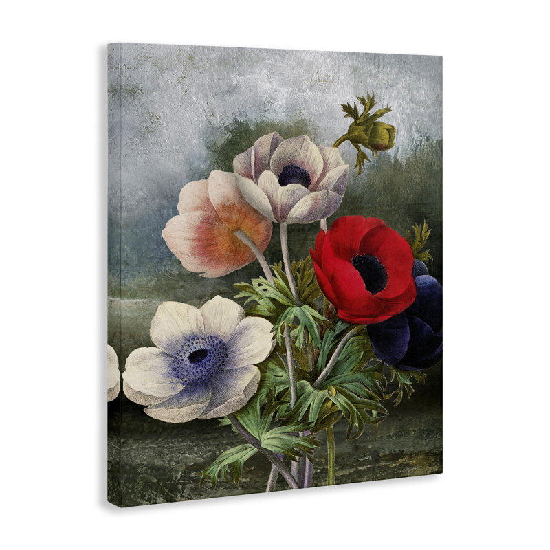 "Assortiment de coquelicots rétro" par Carol Robinson, H 20 po x l 16 po