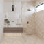 Waterbrook 12" x 12" Jumbo Sliced Pebble Mosaic Tile in White/Ivory