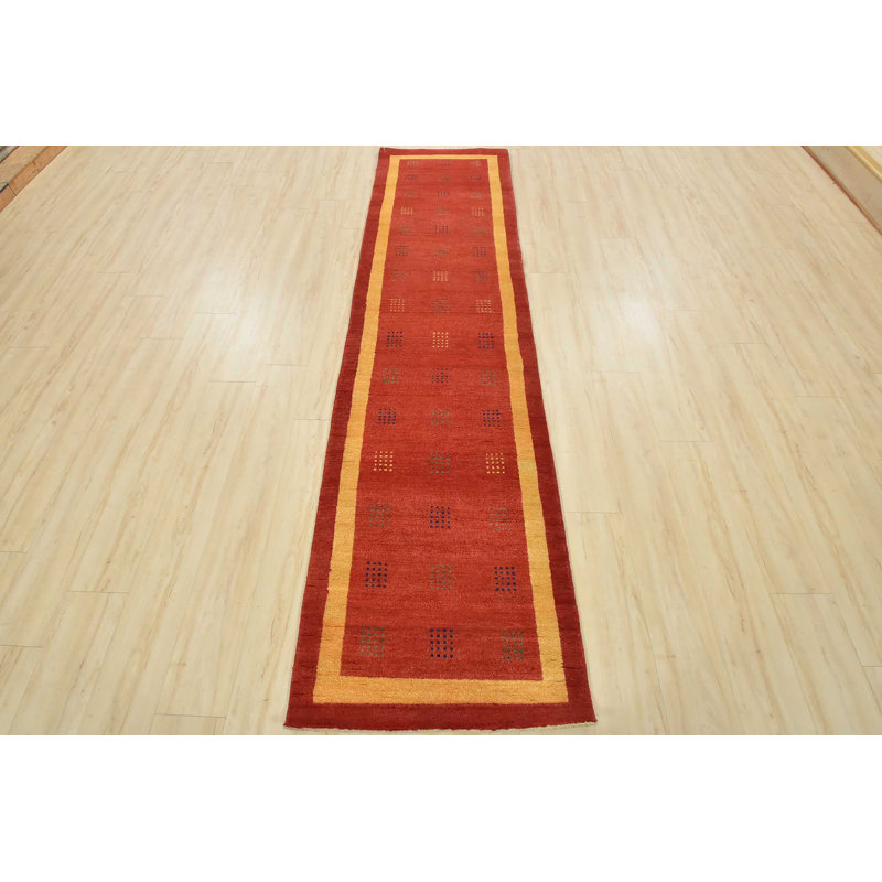 Roxa One-of-a-Kind 2'7'' X 10' New Age Wool Area Rug in Red