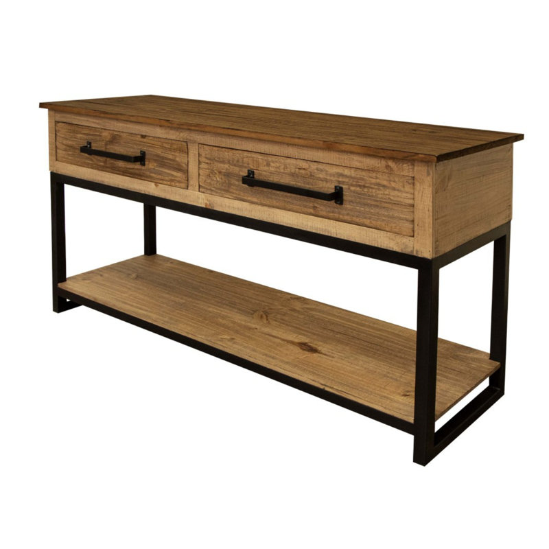 Lener 55'' Solid Wood Console Table