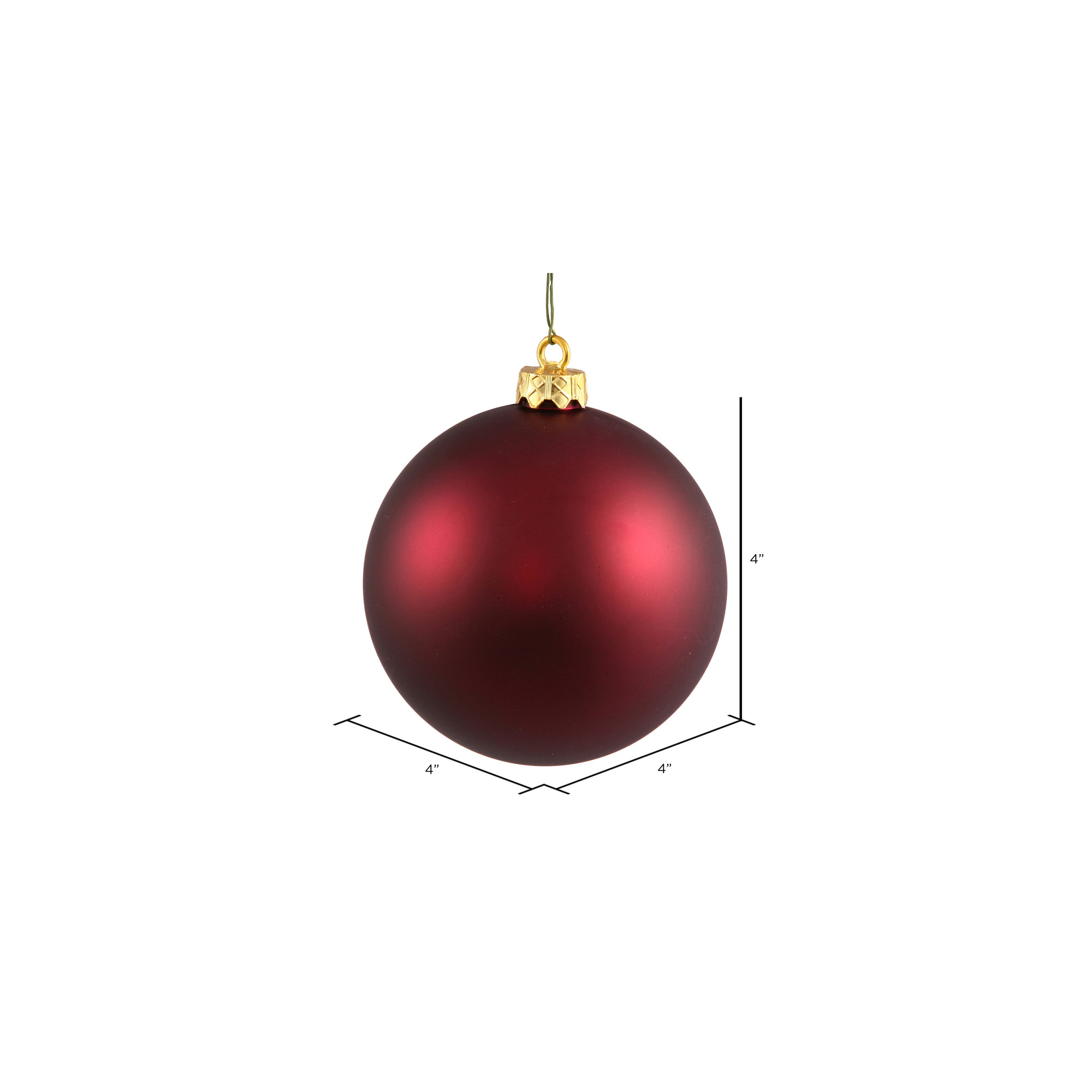 Holiday Décor Ball Ornament, Wine 