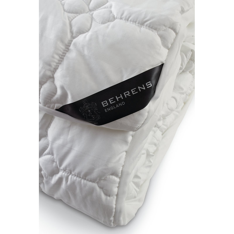 Full Size White Cotton Waterproof Mattress Topper with Stain Protection