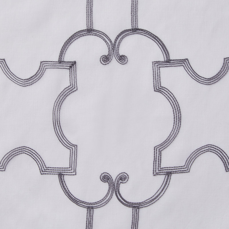 Paire de rideaux transparents avec œillets Katia, gris
