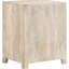 Armoire d'appoint en bois de manguier avec tiroir d'aspect blanchi pour salon