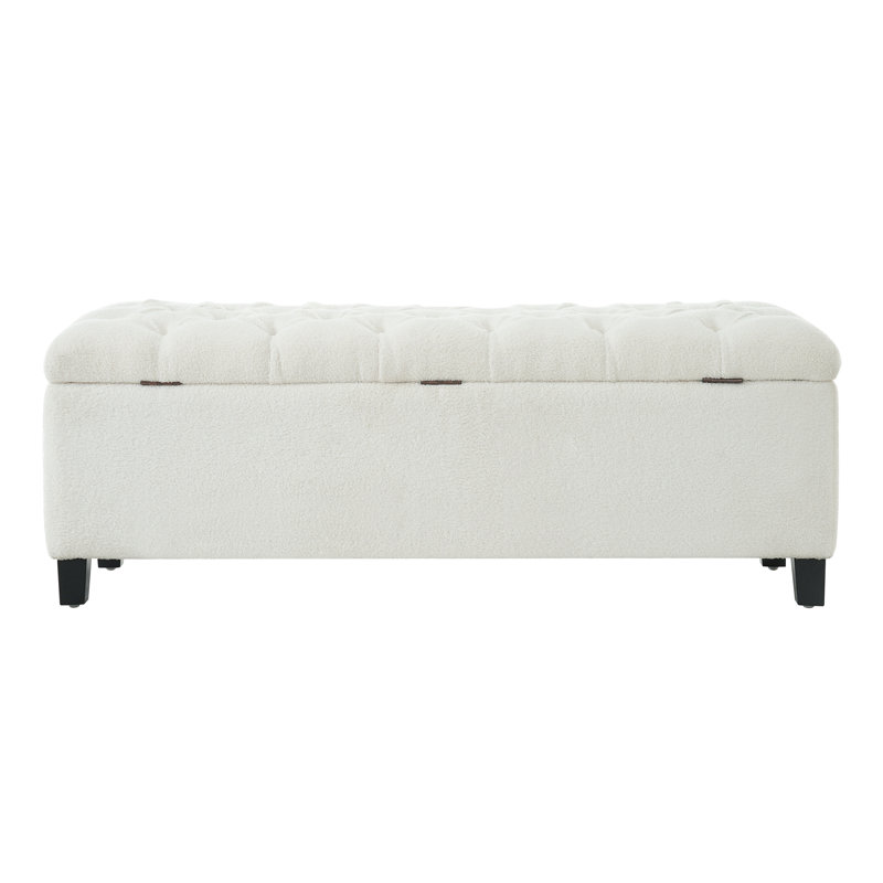 Banc repose-pieds avec rangement, Marron foncé