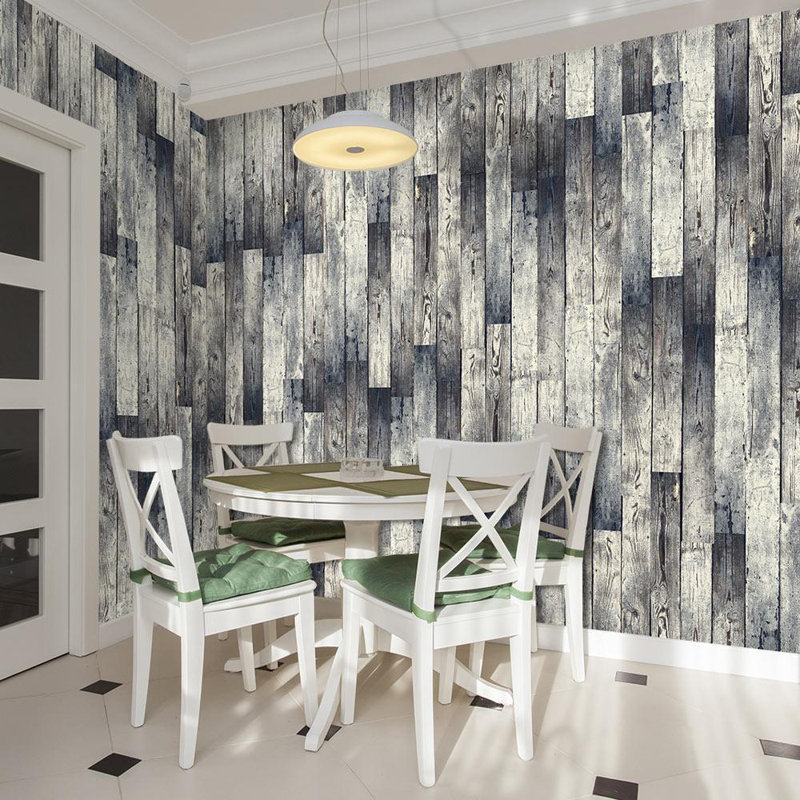 Rouleau de papier peint L 32,8 pi x l 19 po Mckynzee Old Floor, Gris