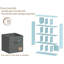 Bibliothèque de rangement - Tablette de présentation multifonctionnelle pour le salon, la chambre à coucher et le bureau personnel-1233830428-1216848944-1220370449