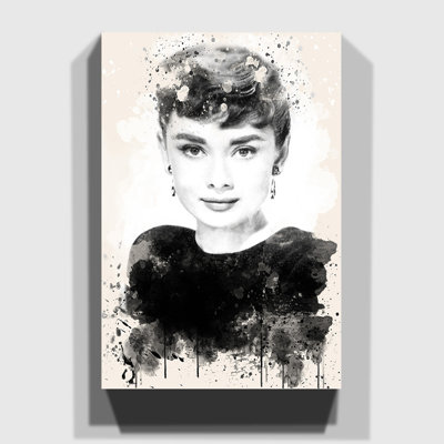 Audrey Hepburn (5) Painting on Canvas - Wrapped Canvas