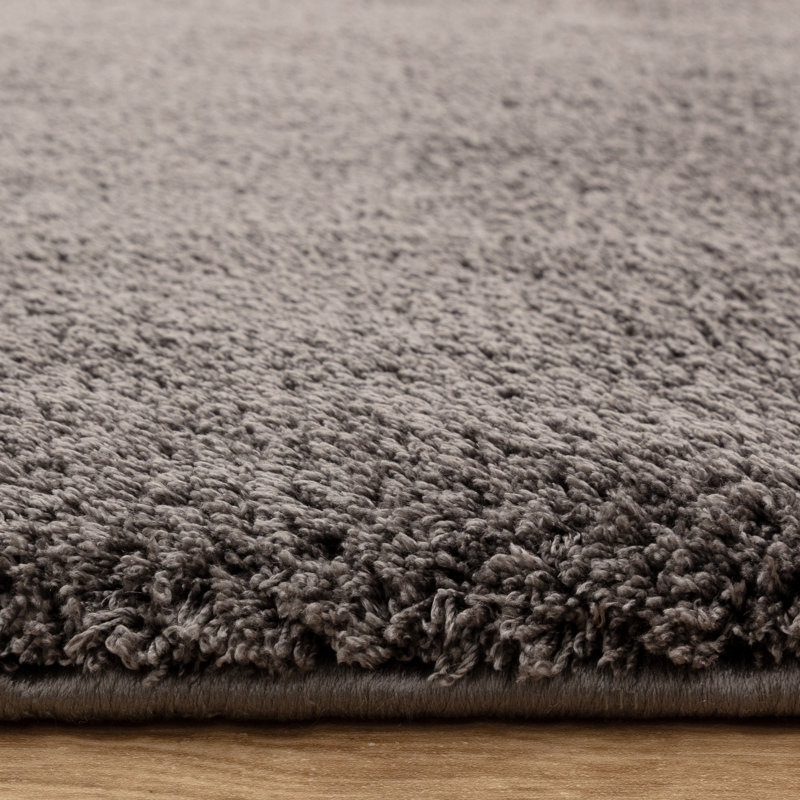 Symaya Cosy Shaggy Charcoal Area Rug, Rectangle 200 x 290 cm