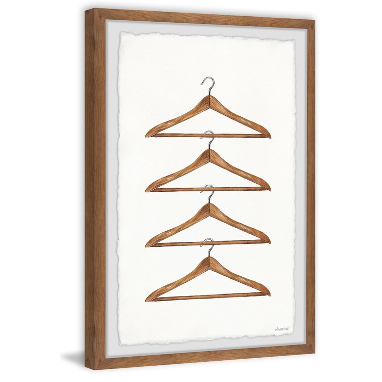 Gracie Oaks Clothesline Clip Framed On Paper Print