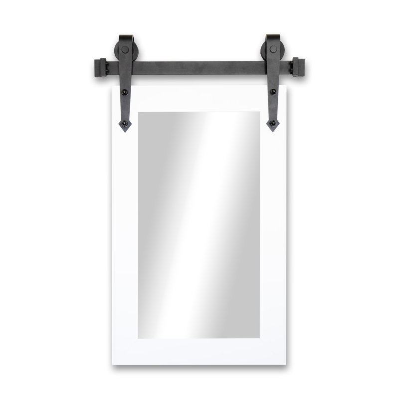 Miroir d'appoint Rayne, 32 po x 16 po, Blanc