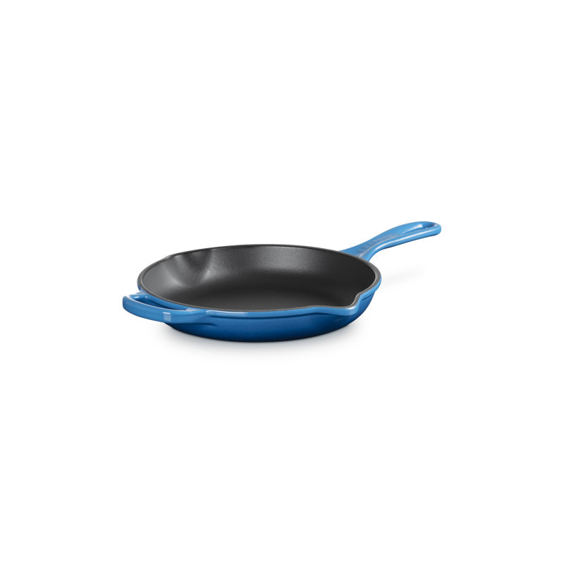 Le Creuset Signature Cast Iron Round Skillet, 11.75", Blue Riviera, Marseille