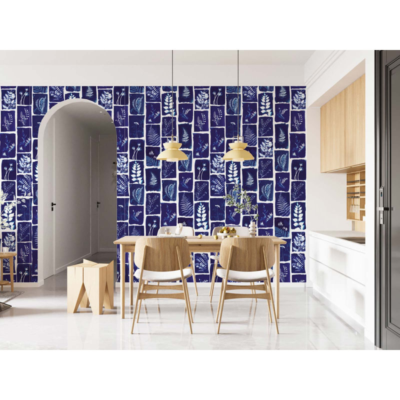  Botanical Imprint Pack 1 Amboy, Navy