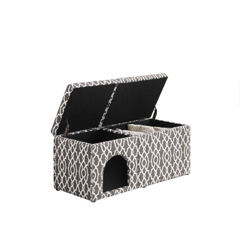 Banc de rangement rembourré Rademacher, Gris fumée