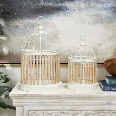 Dogan Wood Dome Top Hanging Bird Cage