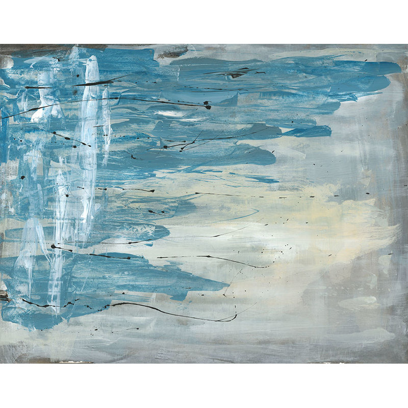 «Incoming Winter» par Ryan Brown - art mural encadré, Image au pinceau gel