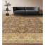 Tapis brun clair et beige de haute qualité noué à la main